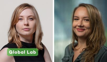 Samantha Nissen, Buffett’s Senior Director of Global Programs & Initiatives; Andreea Micu, Buffett’s Assistant Director of Global Collaboration 