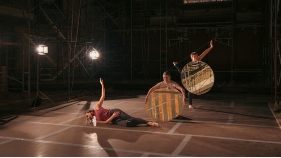 Photography by Brendan Fernandes depicting a ballet performance.