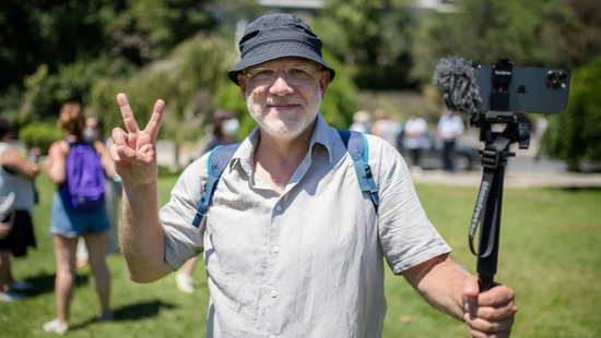 Can Candan, Turkish documentary filmmaker and Buffett-Keyman Distinguished Artist in Residence