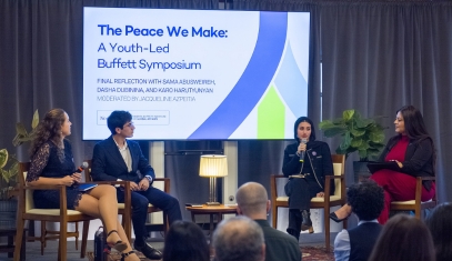Student speakers at a Youth-led symposium panel