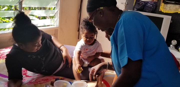 Photo courtesy of Reach Up early childhood parenting program, a home visiting program that improves child development through home stimulation 