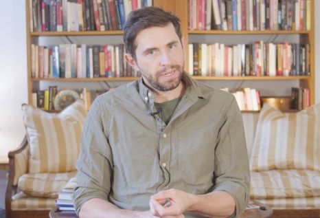 Professor Daniel Majchrowicz talking to the camera
