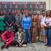 A group photo of organizers and participants at the African Arts Futures Symposium