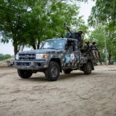 Nigerian soldiers training at a military base in Monguno, Nigeria, last year amid a surge in attacks by jihadists.