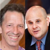 Headshots of Chris Udry and Dean Karlan.