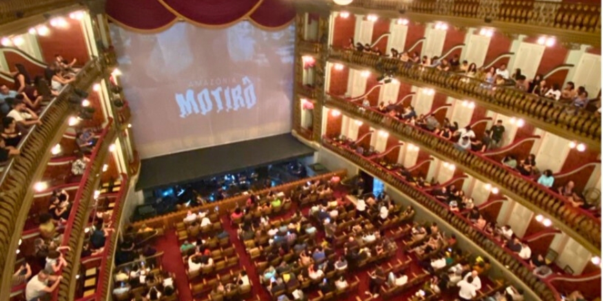 The interior of Theatro da Paz