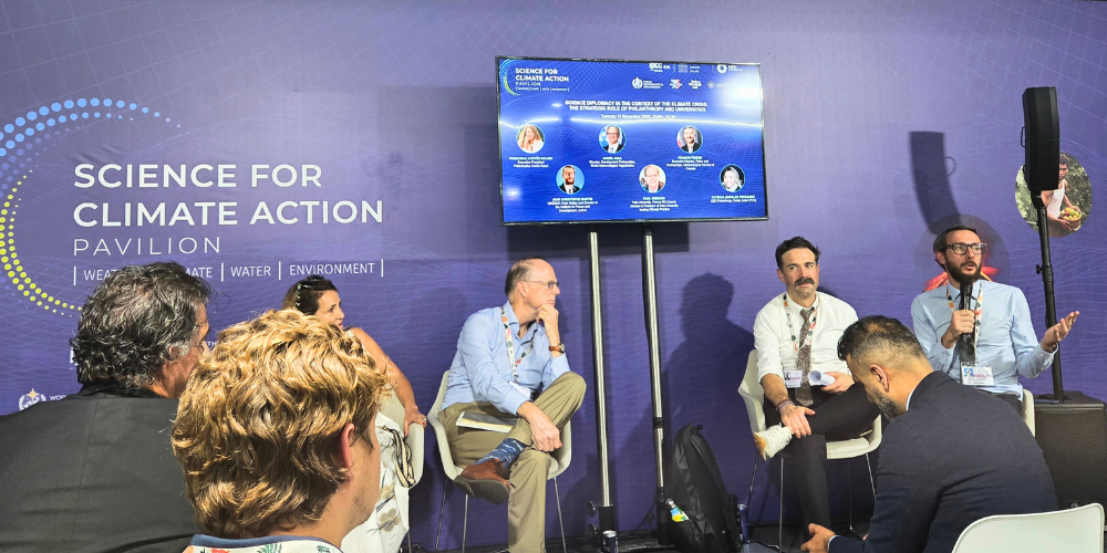 Day 6 discussion at pavillion on science for climate action