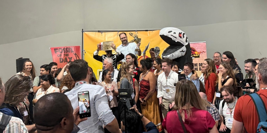 The fossil fuel protest organized by CAN