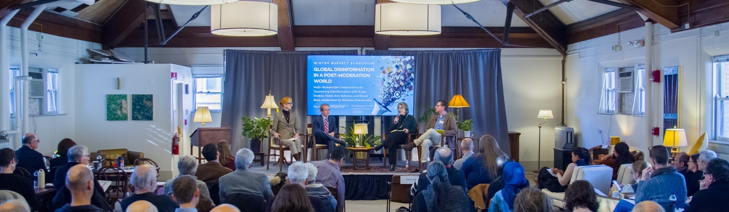 The Buffett Reading Room during the Disinformation Symposium