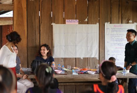 The Elliott Scholars Program’s inaugural cohort brought together 13 students from six schools and 17 majors ranging from environmental science to radio/television/film.