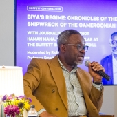 In conversation with Richard Joseph, Professor Emeritus of Political Science, Buffett Visiting Scholar Haman Mana discussed his new book, an account of Cameroon's descent into authoritarianism under one of the world's longest-serving heads of state.