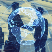 Abstract image of global connection