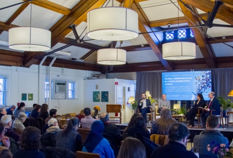 Speakers and the audience at the Disinformation Symposium