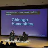 Former President of Costa Rica Carlos Alvarado Quesada discussed small state action in climate change with Pritzker School of Law Dean Hari Osofsky. The discussion was part of the Chicago Humanities Festival.