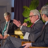 Speakers talking on stage
