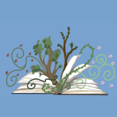 Illustration by Emily Lichty of a tree coming out of a book.