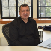 Northwestern visiting lecturer Mkhaimar Abusada teaches political science at Al-Azhar University-Gaza.